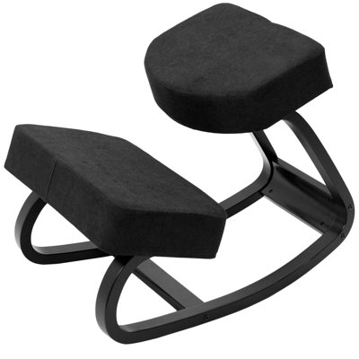 DRAGONN (By VIVO) Wooden Rocking Kneeling Chair For Home & Office, Black by Vivo