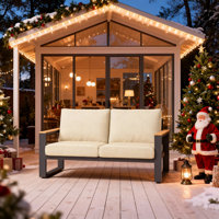 Brandtley Outdoor Aluminum Loveseat by Green4ever