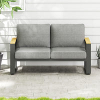 Brandtley Outdoor Aluminum Loveseat by Green4ever