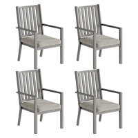 Deidre Aluminum Outdoor Patio Dining Chair Set of 4 by Wildon Home