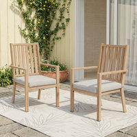 Deidre Aluminum Outdoor Patio Dining Chair by Wildon Home