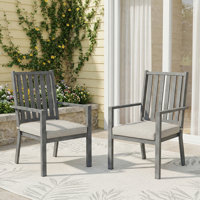 Deidre Aluminum Outdoor Patio Dining Chair by Wildon Home