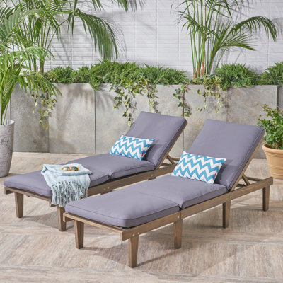 Bosse Reclining Chaise Lounge with Cushions by Union Rustic