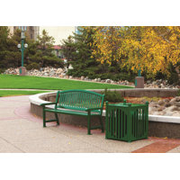 Steel Garden Bench by UltraSite