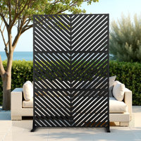 72" H Outdoor Privacy Screen, Freestanding Decorative Privacy Panels for Balcony, Yard & Garden by UFURYRIDE
