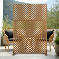 72" H Outdoor Privacy Screen, Freestanding Decorative Privacy Panels for Balcony, Yard & Garden by UFURYRIDE