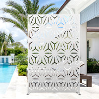 72" H Outdoor Privacy Screen, Freestanding Decorative Privacy Panels for Balcony, Yard & Garden by UFURYRIDE