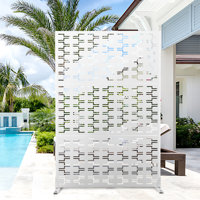 72" H Outdoor Privacy Screen, Freestanding Decorative Privacy Panels for Balcony, Yard & Garden by UFURYRIDE