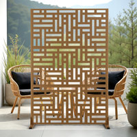72" H Outdoor Privacy Screen, Freestanding Decorative Privacy Panels for Balcony, Yard & Garden by UFURYRIDE