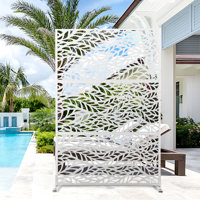 72" H Outdoor Privacy Screen, Freestanding Decorative Privacy Panels for Balcony, Yard & Garden by UFURYRIDE