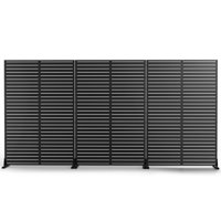 72" H x 47" W Metal Privacy Screen, Outdoor Privacy Panels with Stand, Decorative Outdoor Divider for Balcony & Patio by UFURYRIDE