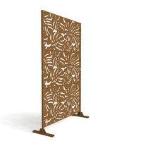 Pacifa 6 ft. H x 4 ft. W Freestanding Privacy Screen with Wider Feet by UIXE