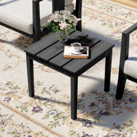 Solid Wood Teak Outdoor Side Table by UIXE