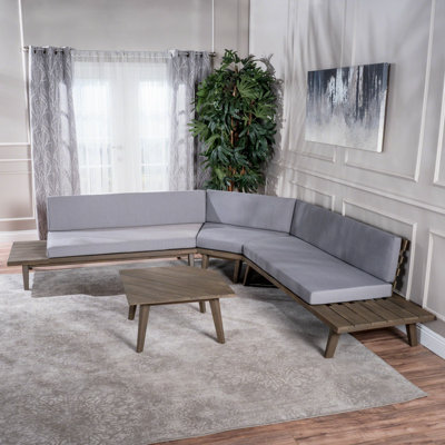 Bynum Symmetrical Modular Sectional with Ottoman by Wrought Studio