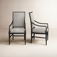 Nadine Solid Wood Slat Back Armchair by Birch Lane