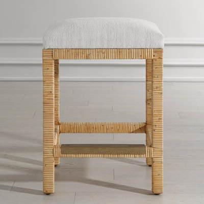 Camishia Rattan Counter Stool by Bayou Breeze