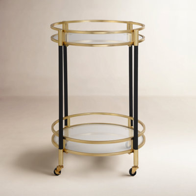 Christina Round Bar Cart by Birch Lane