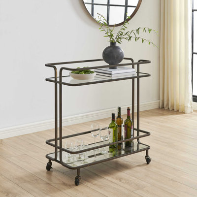 Uttermost Erivo Bronze Bar Cart by Uttermost