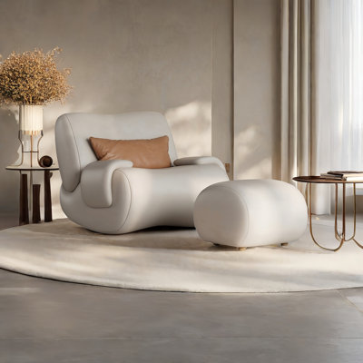 Faux Leather Rocking Chair