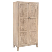 Orchard Tall Cabinet In Transitional Light Ash Ivory Finish On Reclaimed Solid Wood by MOTI Furniture