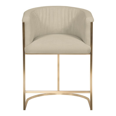 Skye Channel 25" Back Metal Frame Counter Stool