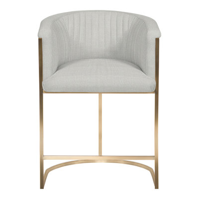 Skye Channel 25" Back Metal Frame Counter Stool by Vanguard Furniture