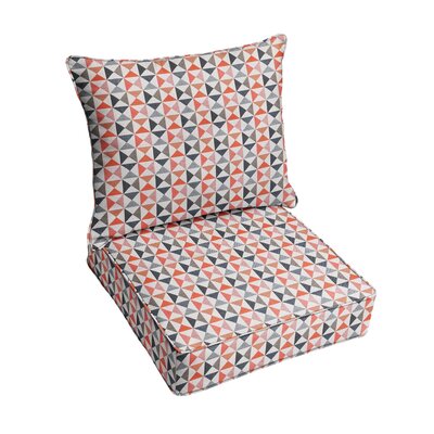 Array Deep Seating Indoor/Outdoor Sunbrella Seat/Back Cushion by George Oliver