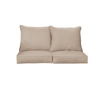 Sunbrella Outdoor Solid Textured Loveseat Pillow And Cushion Set by Mozaic Company