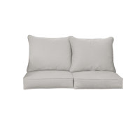 Sunbrella Outdoor Diamond Loveseat Pillow And Cushion Set by Mozaic Company