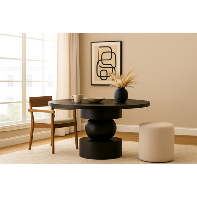 Willow Wood Veneer Dining Table by Hokku Designs