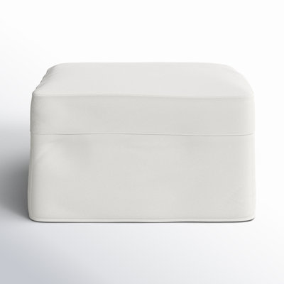 Savannah Slipcovered Ottoman by Birch Lane