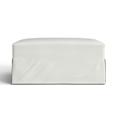 Cranbrook Slipcovered Ottoman by Birch Lane