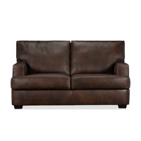 Emilio Leather Loveseat by Wayfair Custom Upholstery