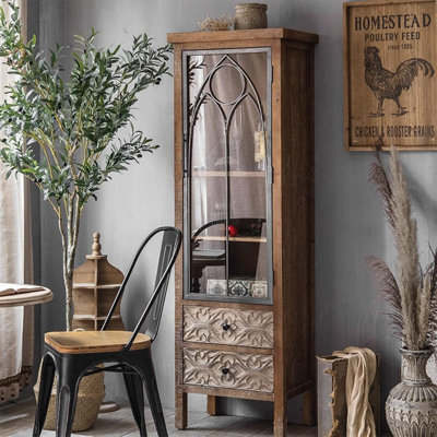 Burlywood Solid Wood Display Cases by VEROBIX