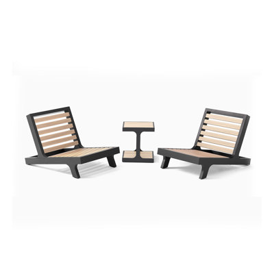 Soundview Adirondack Set with Side Table by Mirador