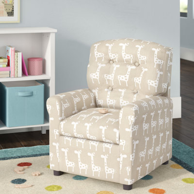 Brizio Button Tufted Cotton Kids Chair by Harriet Bee