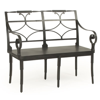 Adniel Iron Garden Bench by Bloomsbury Market