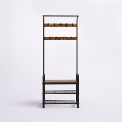 Hall Tree with Bench and Shoe Storage by 17 Stories