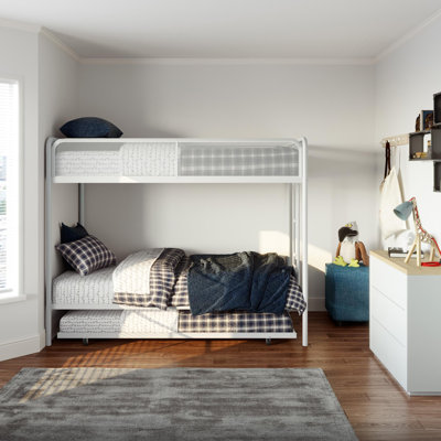 Cheryll Twin Over Twin Standard Bunk Bed with Trundle by Harriet Bee by Harriet Bee