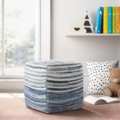 Hanning Natural Fiber Pouf Ottoman by Dakota Fields