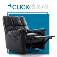 ClickDecor Langston Upholstered Bonded Leather Recliner Chair by ClickDecor