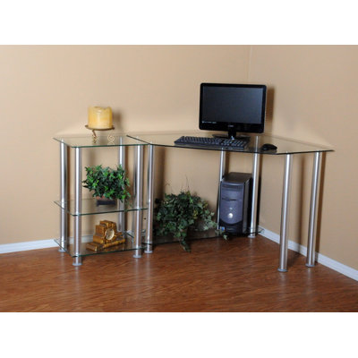 Branchdale Computer Glass Corner Desk