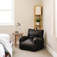 Big Joe Dorm Bean Bag Chair with Drink Holder and Pocket, Durable Polyester by Big Joe