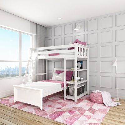 Friedman Bunk Bed with Bookcase by Trule