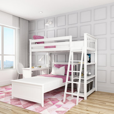 Friedman Bunk Bed with Bookcase by Trule