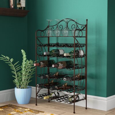 Apisan 24 Bottle Floor Wine Bottle Rack by Lark Manor