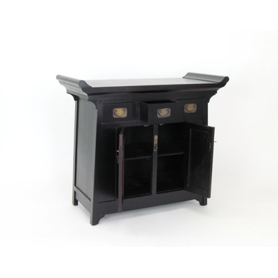Scholl Solid Wood 3 - Drawer 2 - Door Accent Cabinet by World Menagerie