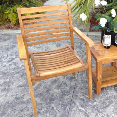 Cilla Stacking Patio Dining Chair by Red Barrel Studio