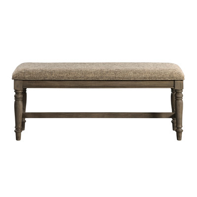 Androw Park 46" Wide Backless Bench with Cushion, Roasted Oak by Darby Home Co