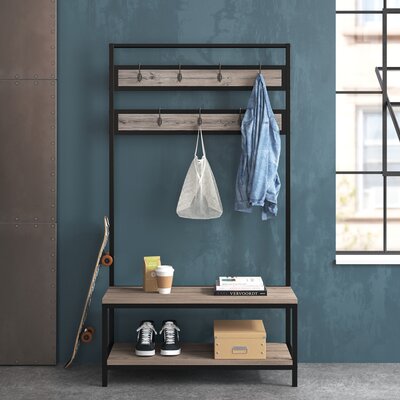 Bayleen Hall Tree with Bench and Shoe Storage by 17 Stories